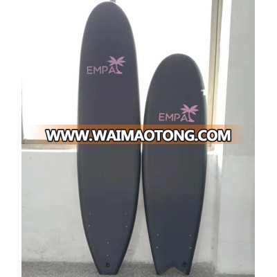 Wholesale good selling Black grey cool short and long boards cheap soft top surboards